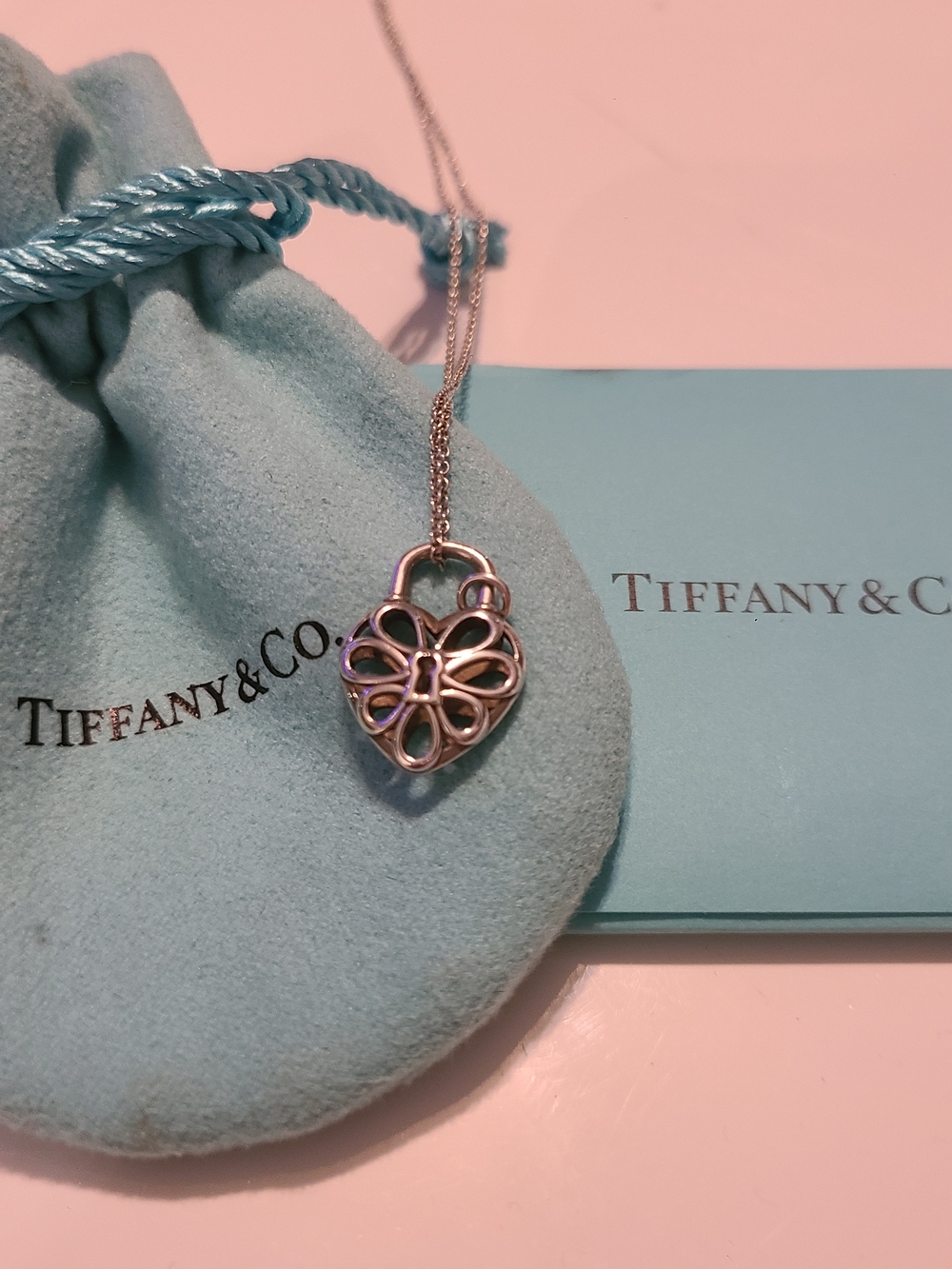 Heart Lock Necklace Sterling Silver 925